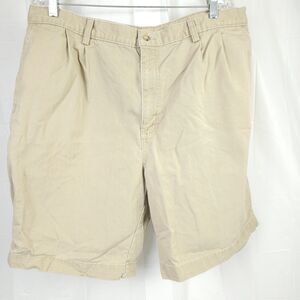 Carhartt Men's Beige Pleated Work Khaki Chino Shorts Dungarees Size 40 B133